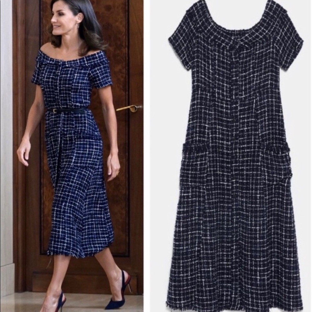 Zara tweed dress